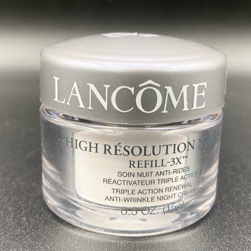 NEW Lancome High Resolution Night Refill 3x Renewal Anti Wrinkle Cream 0.5 oz